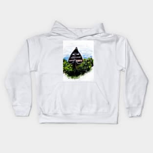 Hidden River Boat Kids Hoodie